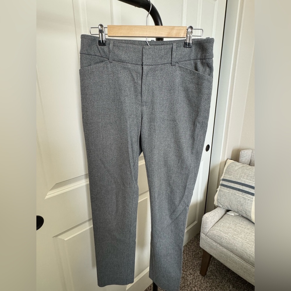 A New Day Slim Fit Gray Stretch Trousers | Size 4 Work Pants